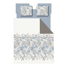 Luna - Floral Comforter Set With Bed Sheets - Blue