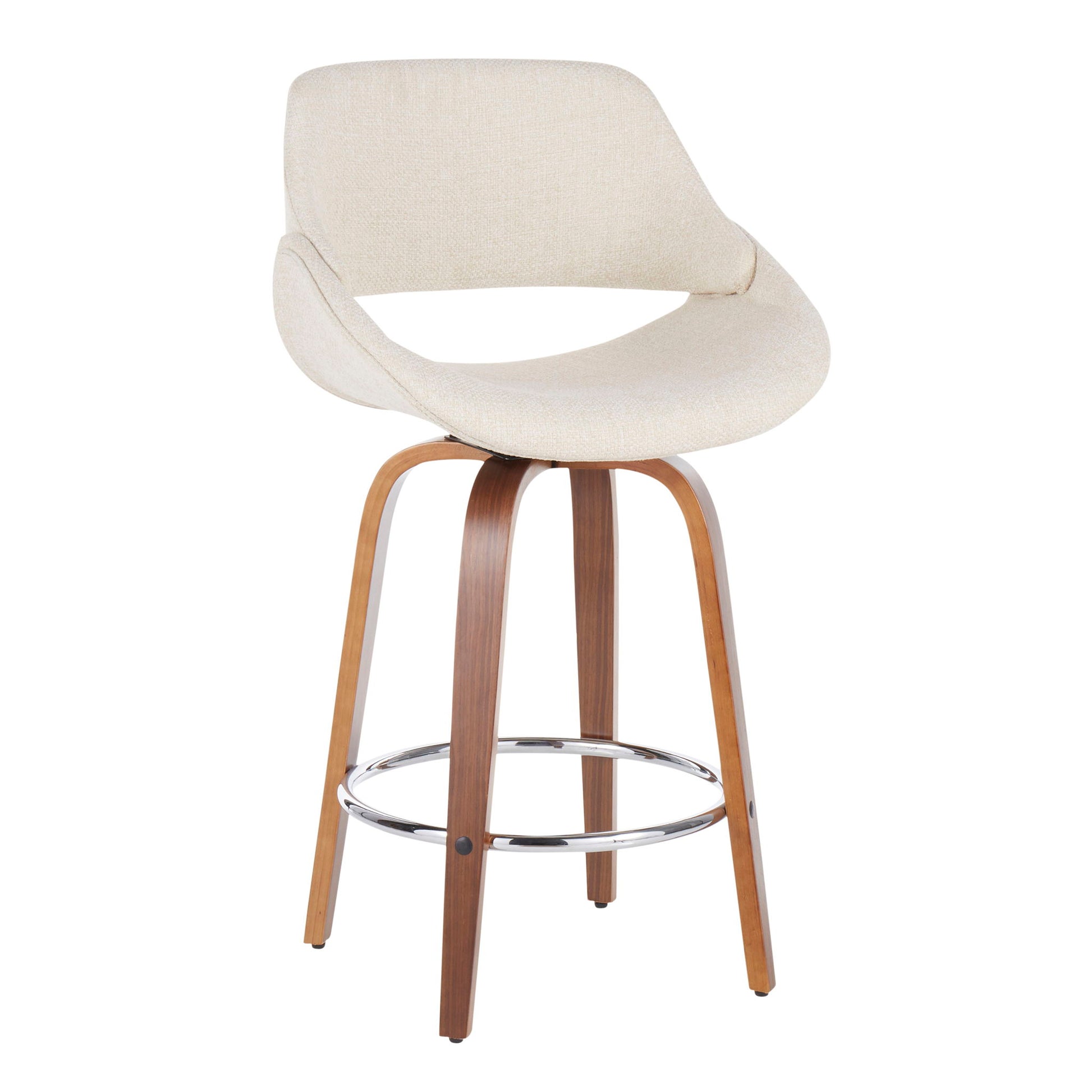 Fabrico - Mid Century Modern Counter Stool (Set of 2) Lumi Source