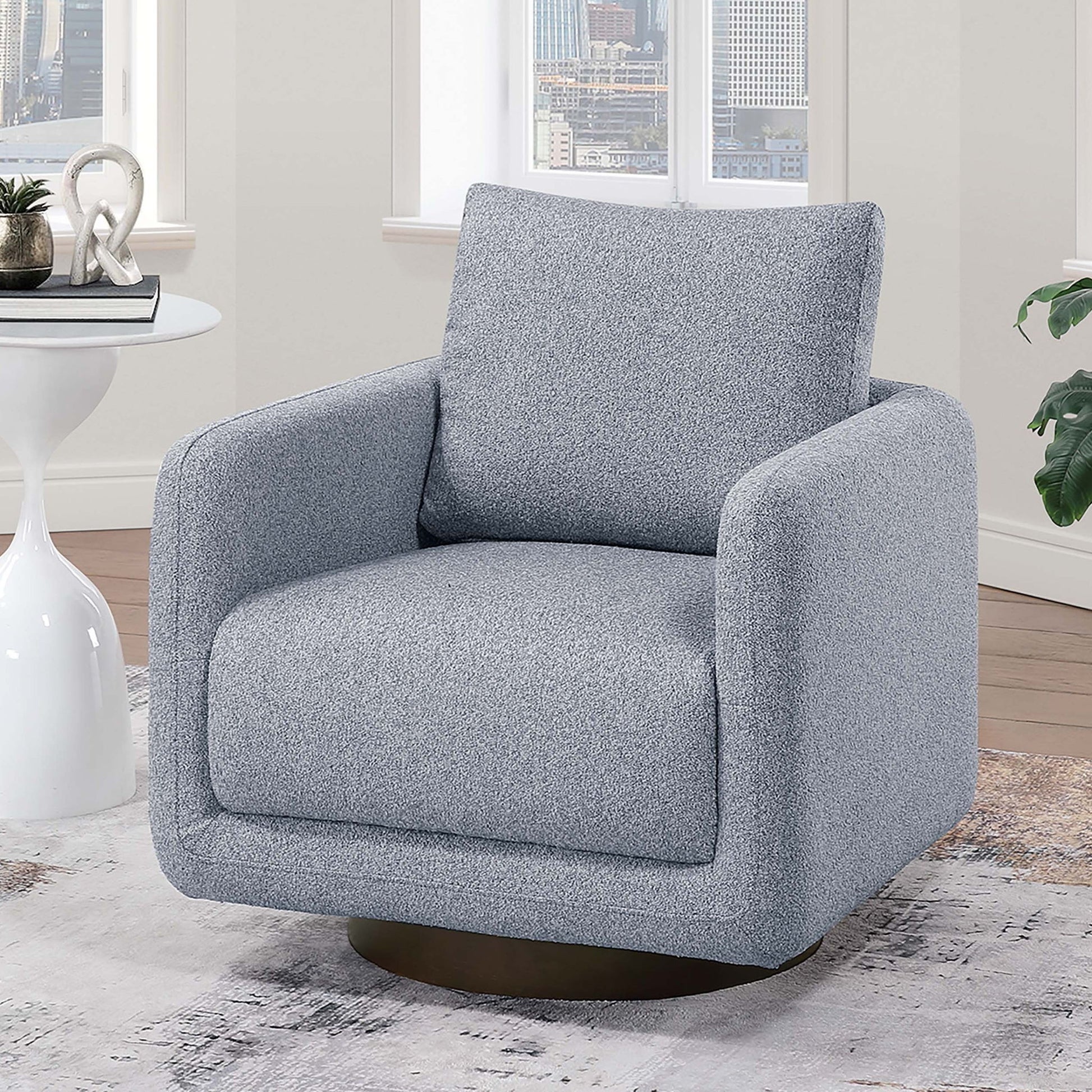 Swivel Accent Chair Upholstered Home Essentials