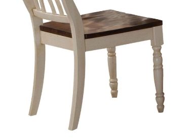 Dylan - Side Chair (Set of 2) - Cream / Oak Acme