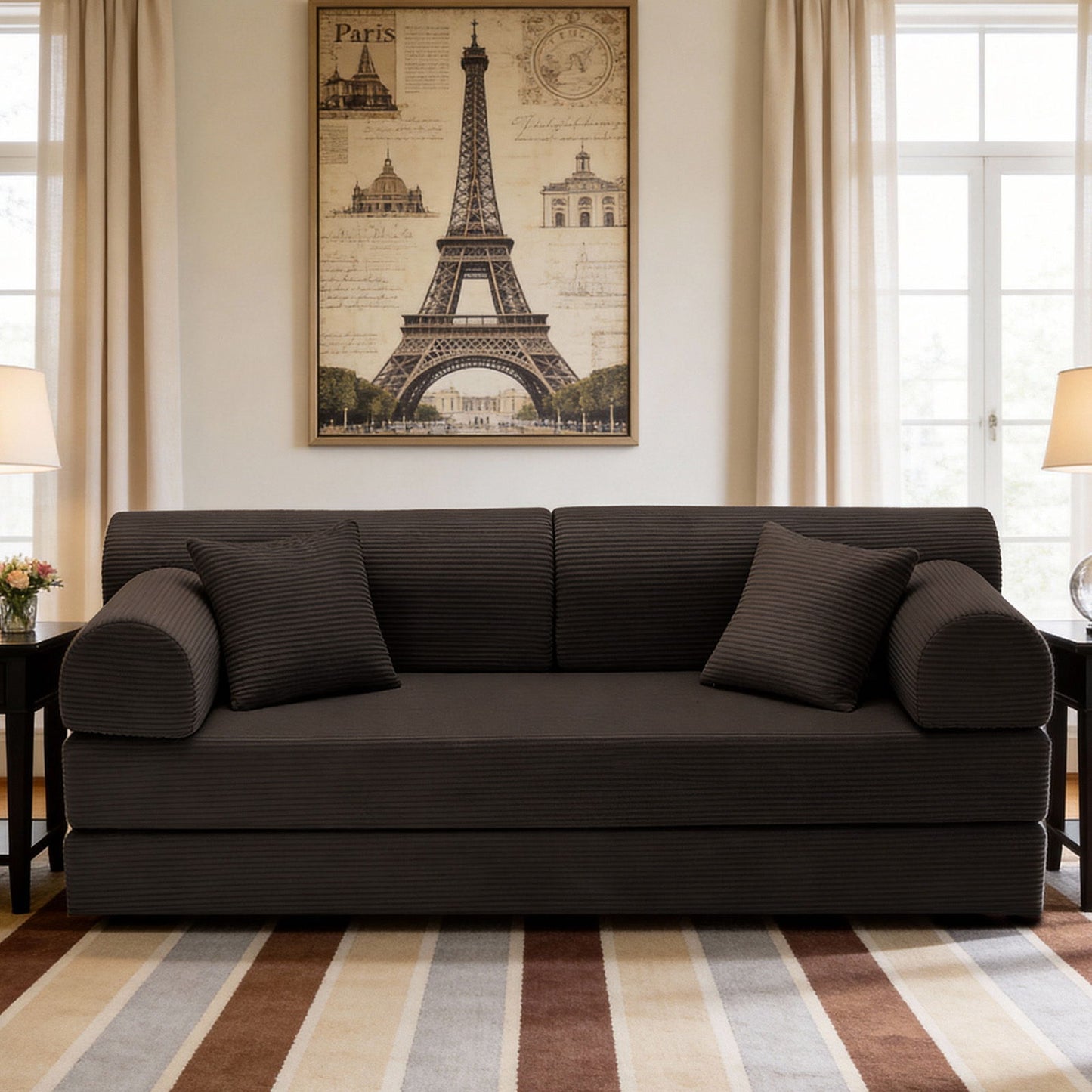 Convertible Sleeper Sofa Bed, Floor Lounge Couch For Living Room Home Essentials