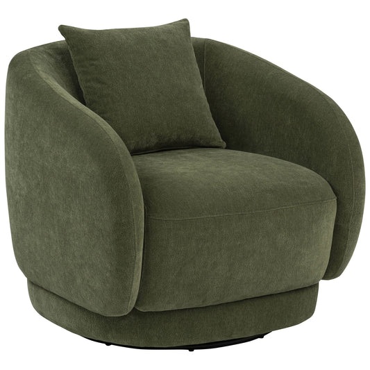 Harlan - Swivel Accent Chair - Green Furniture Max