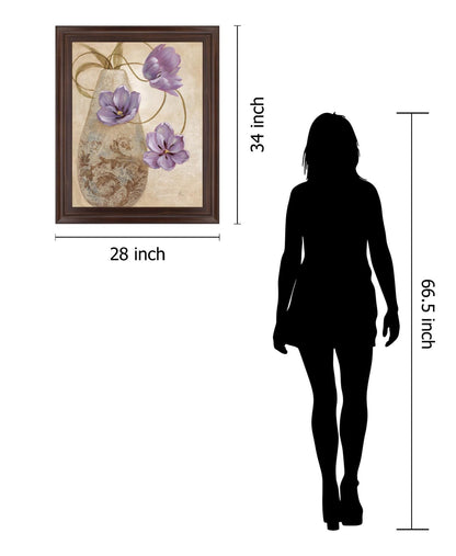 Twilight Petals - 28" x 34" Framed Wall Art Classy Art
