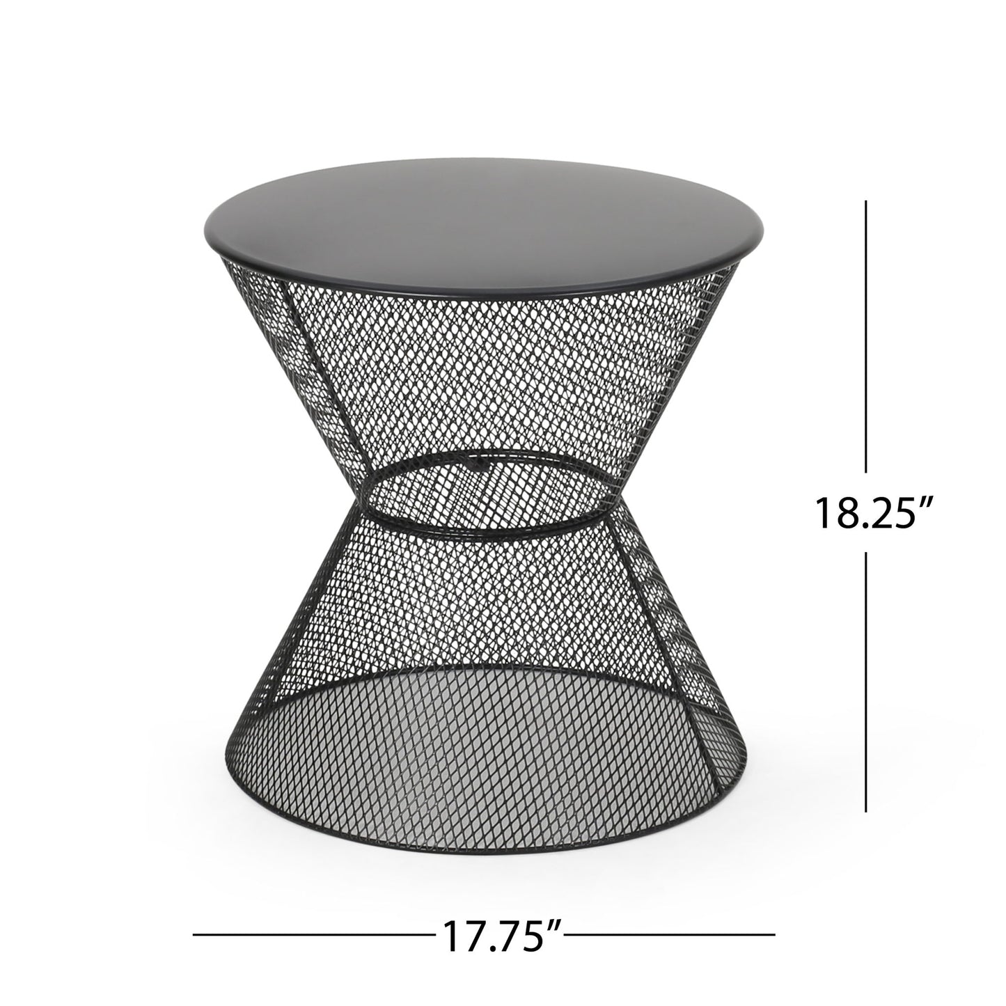 Nevada - Contemporary Side Table With Mesh Design Noble House