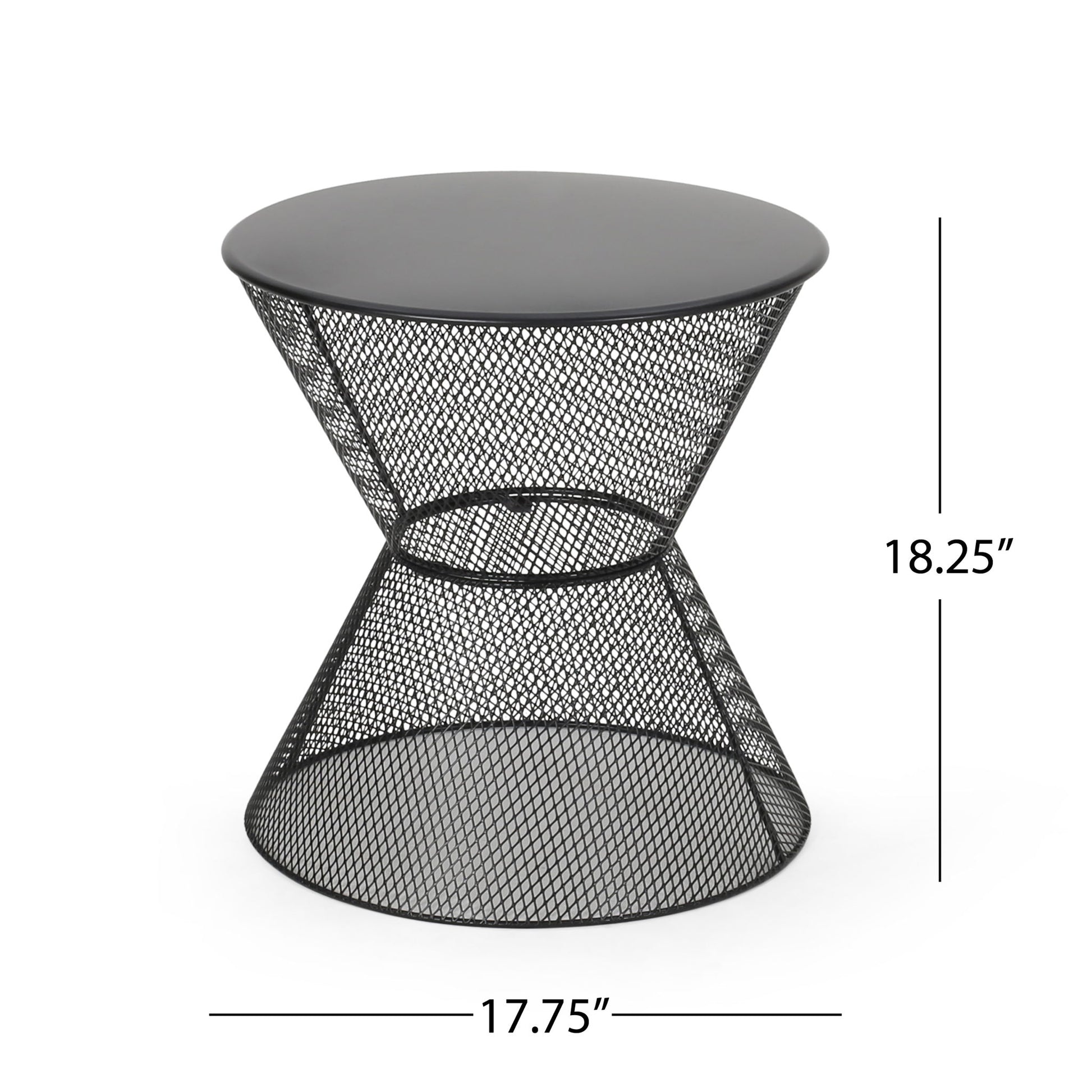 Nevada - Contemporary Side Table With Mesh Design Noble House