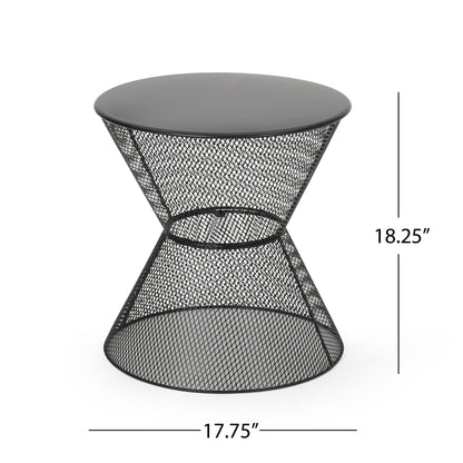 Nevada - Contemporary Side Table With Mesh Design Noble House