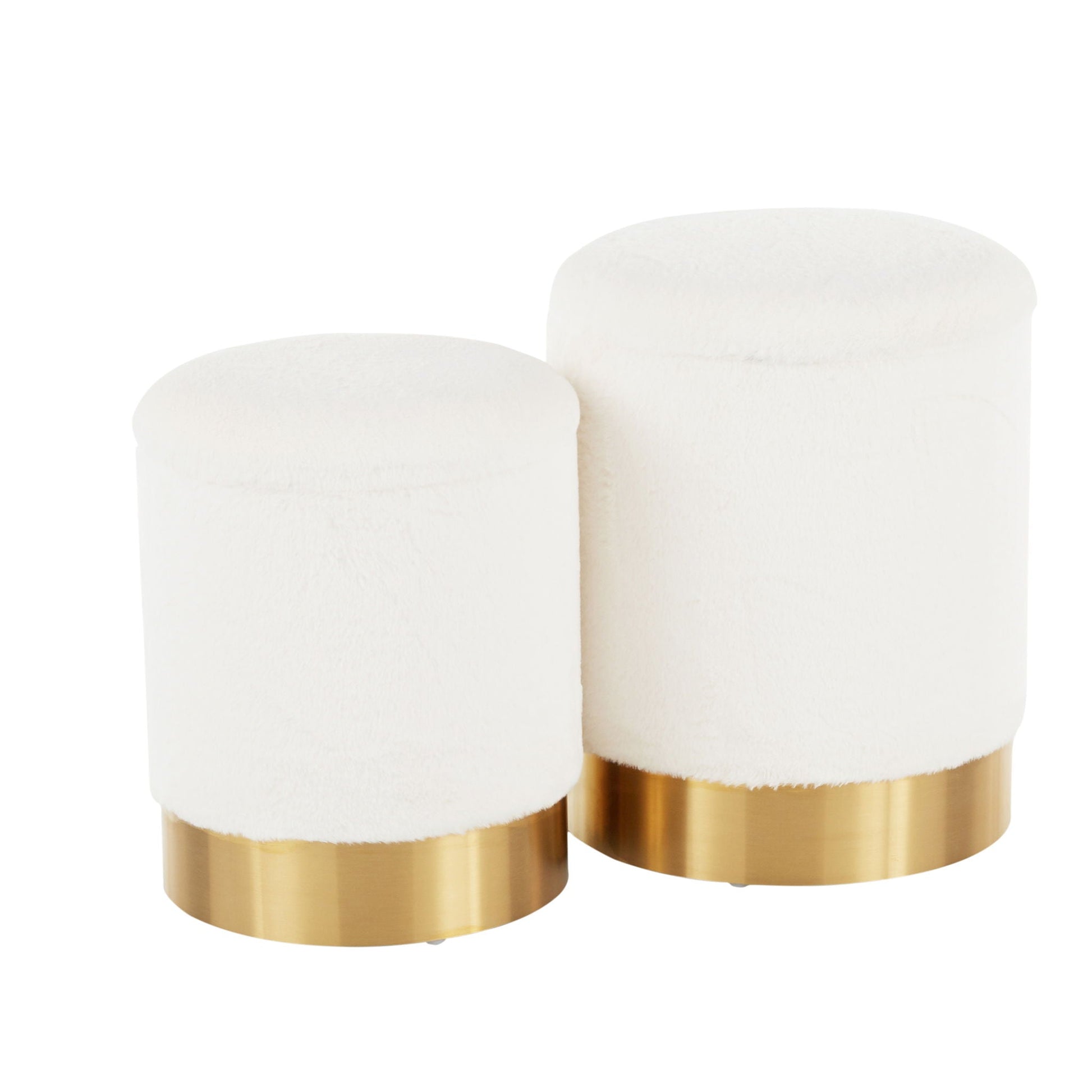 Marla - Contemporary Nesting Ottoman Set Lumi Source