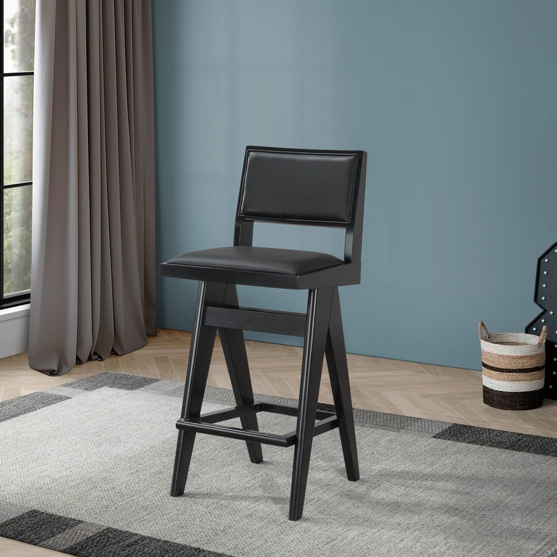 Keira - Bar Stool (Set of 2) - Black Ashcroft Furniture