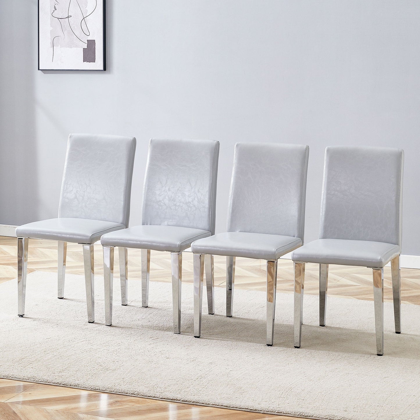 Simple And Versatile Dining Chairs With Metal Legs Home Essentials
