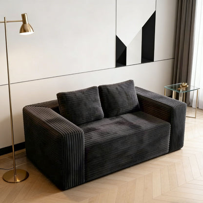 Cloud Loveseat Sofa Couch, 2 Seater Boneless Couch Home Essentials