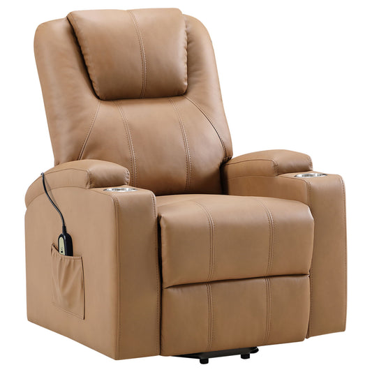Macklin - Power Lift Massage Recliner With Heat And Dual Cupholders Furniture Max