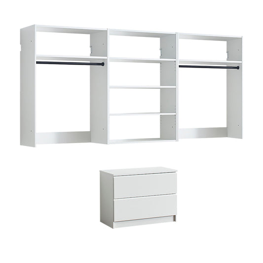 Devi - Wall Mounted Closet System With Modular Units - Snoozhouse