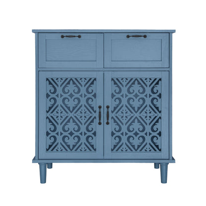 2 Door 2 Drawer Elegant Cabinet Home Essentials