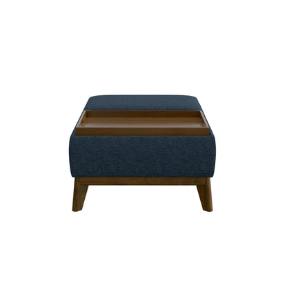 Reversible Tray Ottoman - Blue Emerald Home