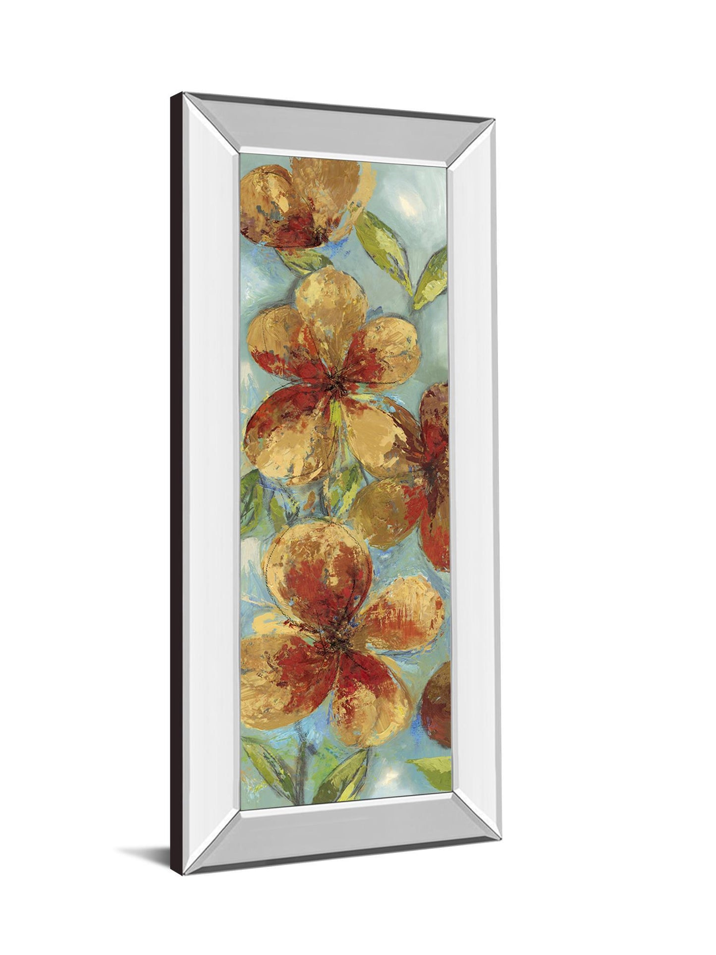 Bliss I By Asia Jensen - Mirror Framed Print Wall Art - Yellow