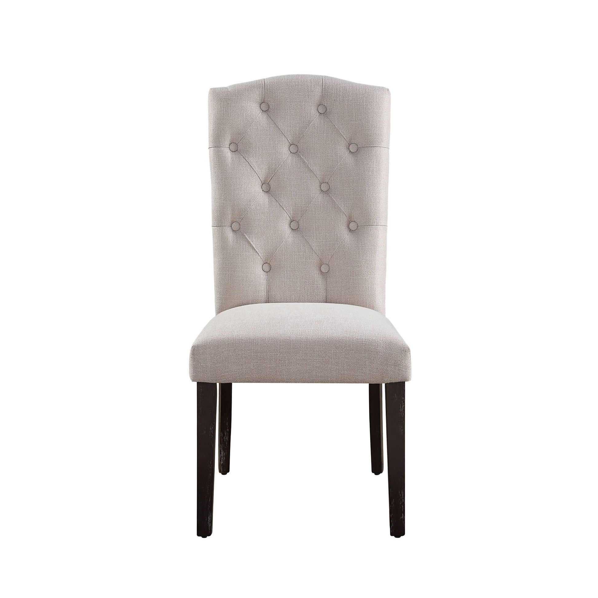 Gerardo - Linen Weathered Dining Chair (Set of 2) - Beige Acme
