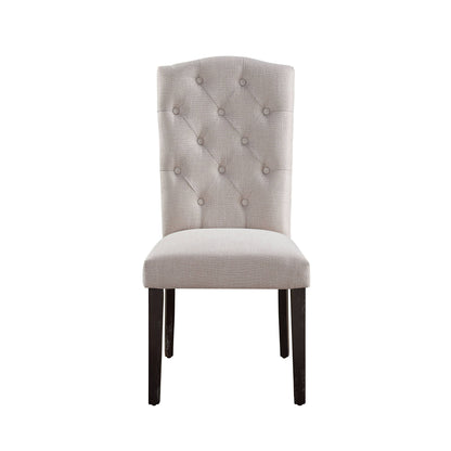 Gerardo - Linen Weathered Dining Chair (Set of 2) - Beige Acme
