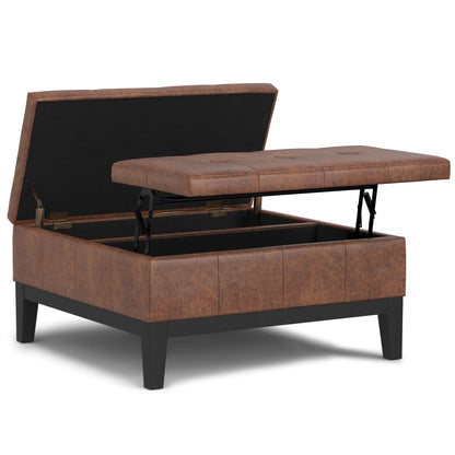 Dover - Multifunctional Lift Top Coffee Table Storage Ottoman Simpli-Home