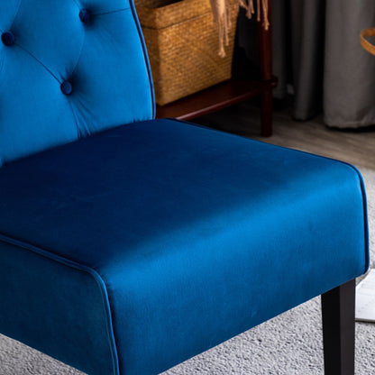 Reese - Living Room Armless Button Tufted Pattern Accent Chair (Set of 2) US Pride