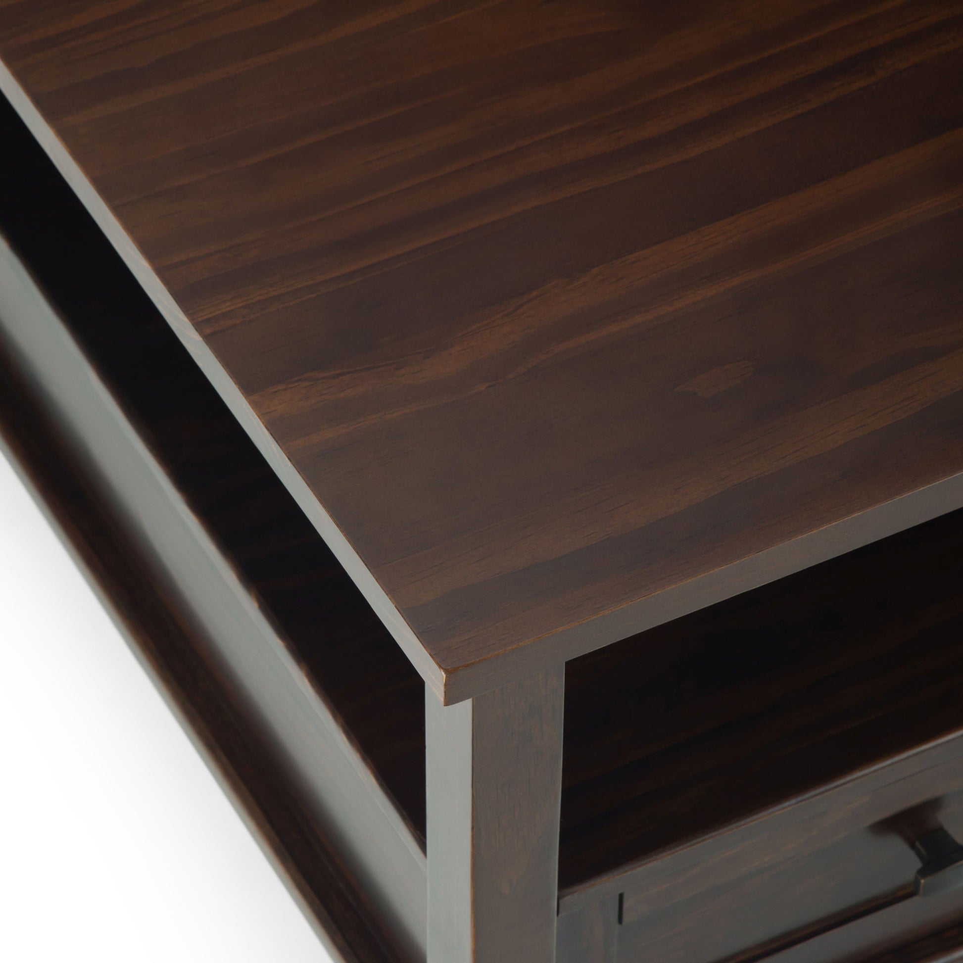 Warm Shaker - Square Coffee Table - Tobacco Brown Simpli-Home