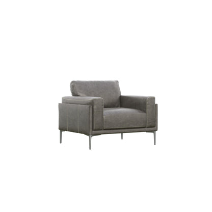 Transitional Fabric Chair - Dark Gray Emerald Home