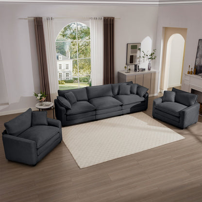 Elegant Oversized Sectional Sofa Set With Deep Seats And Flexible Layout Home Essentials