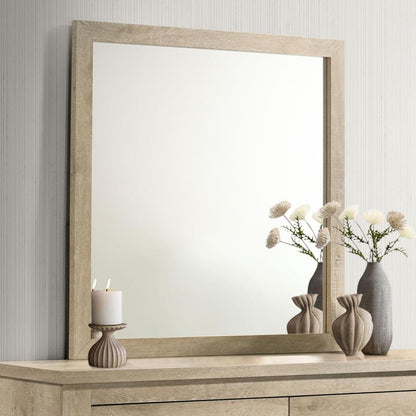 Oakglen - Dresser Mirror - Weathered Oak Coaster Fine Furniture