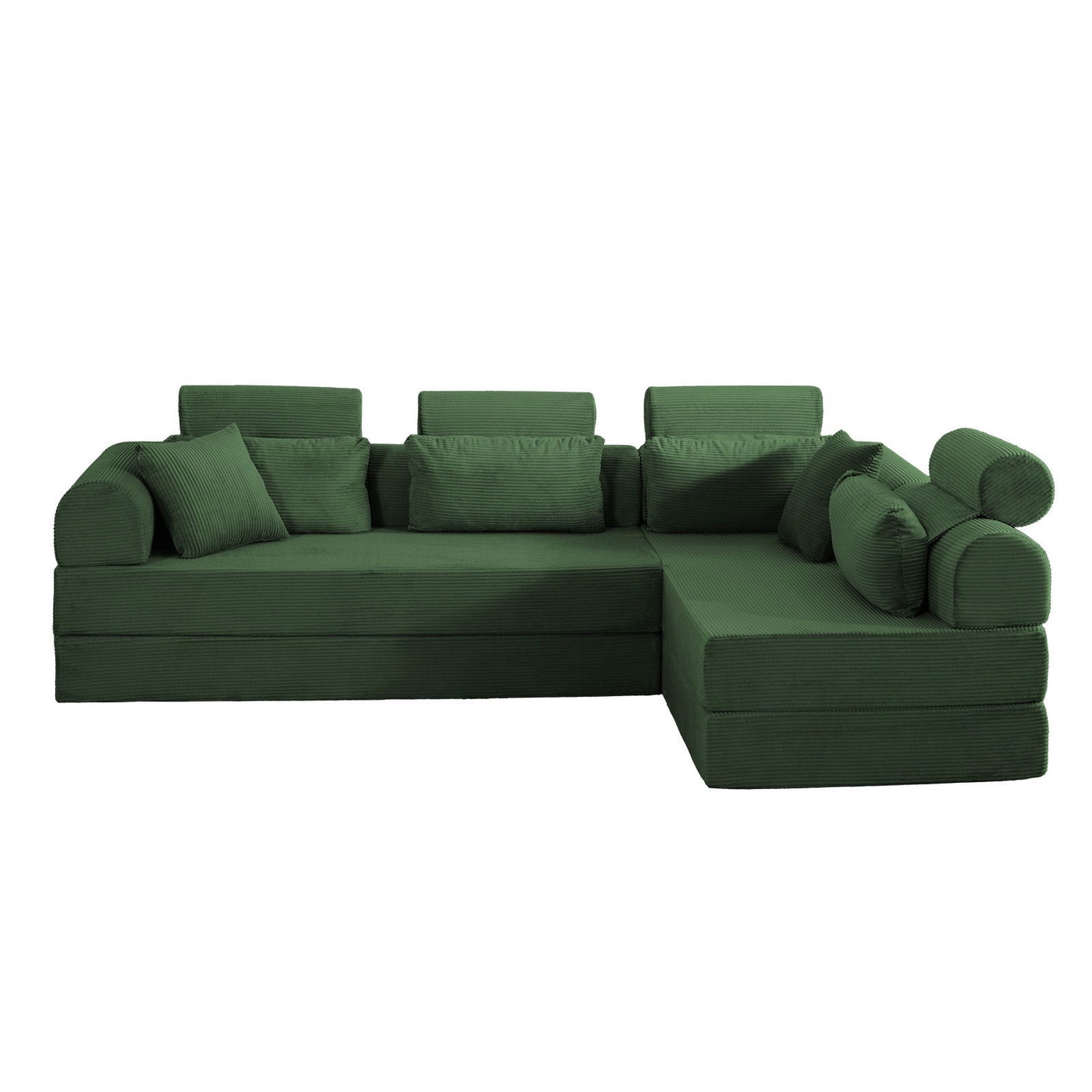 Modern L-Shape Modular Sectional Sofa, Compressed Design Home Essentials