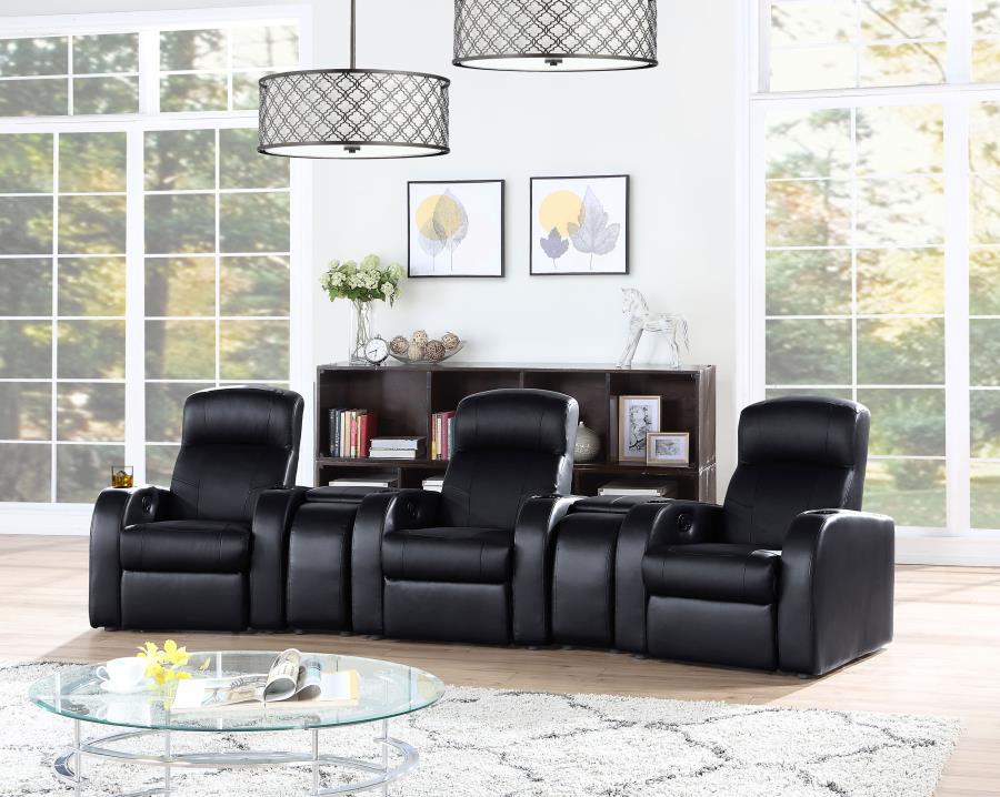 Cyrus - Upholstered Home Theater Seating CoasterEssence