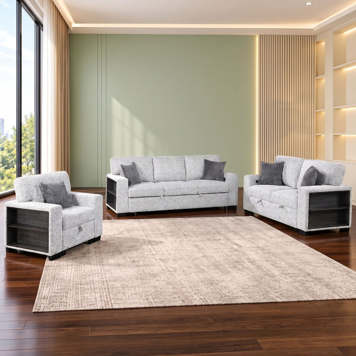 Prato - Living Room Set With Storage Matrix Furniture Group