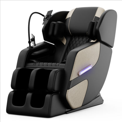 Massage Chair Recliner With Zero Gravity With Full Body Air Pressure - Black / Blue / Gold Home Essentials