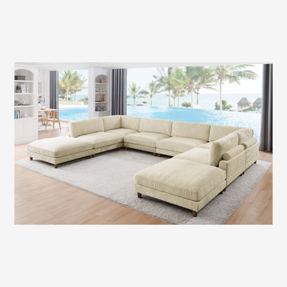 Modern Modular Sectional With Adjustable Back Support Home Essentials
