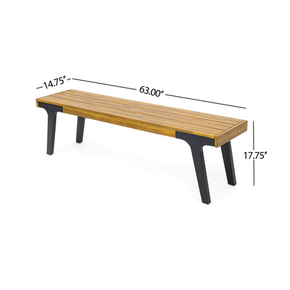 Dining Bench (Set of 2) - Teak Noble House
