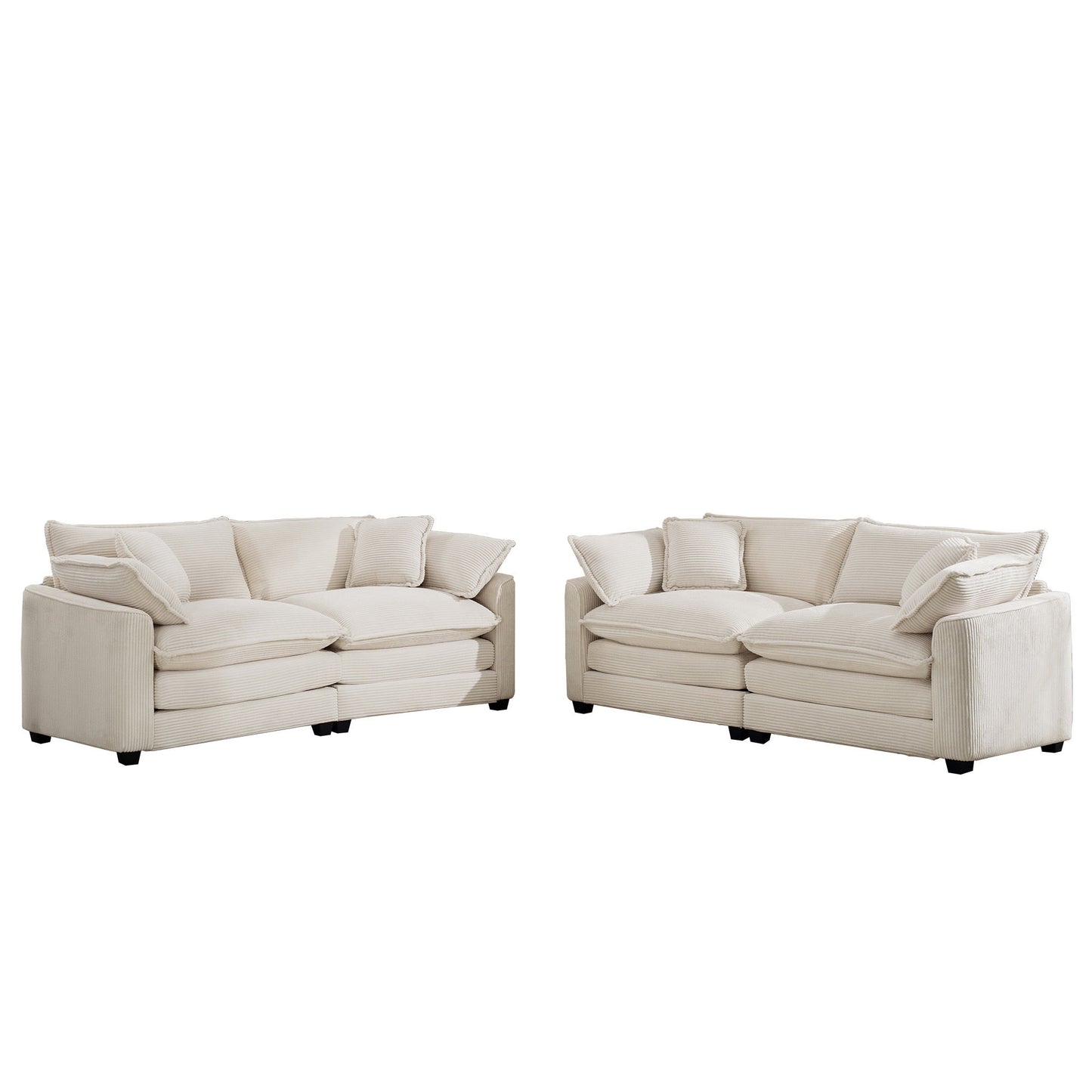 Elegant Oversized Sectional Sofa Set With Deep Seats And Flexible Layout Home Essentials