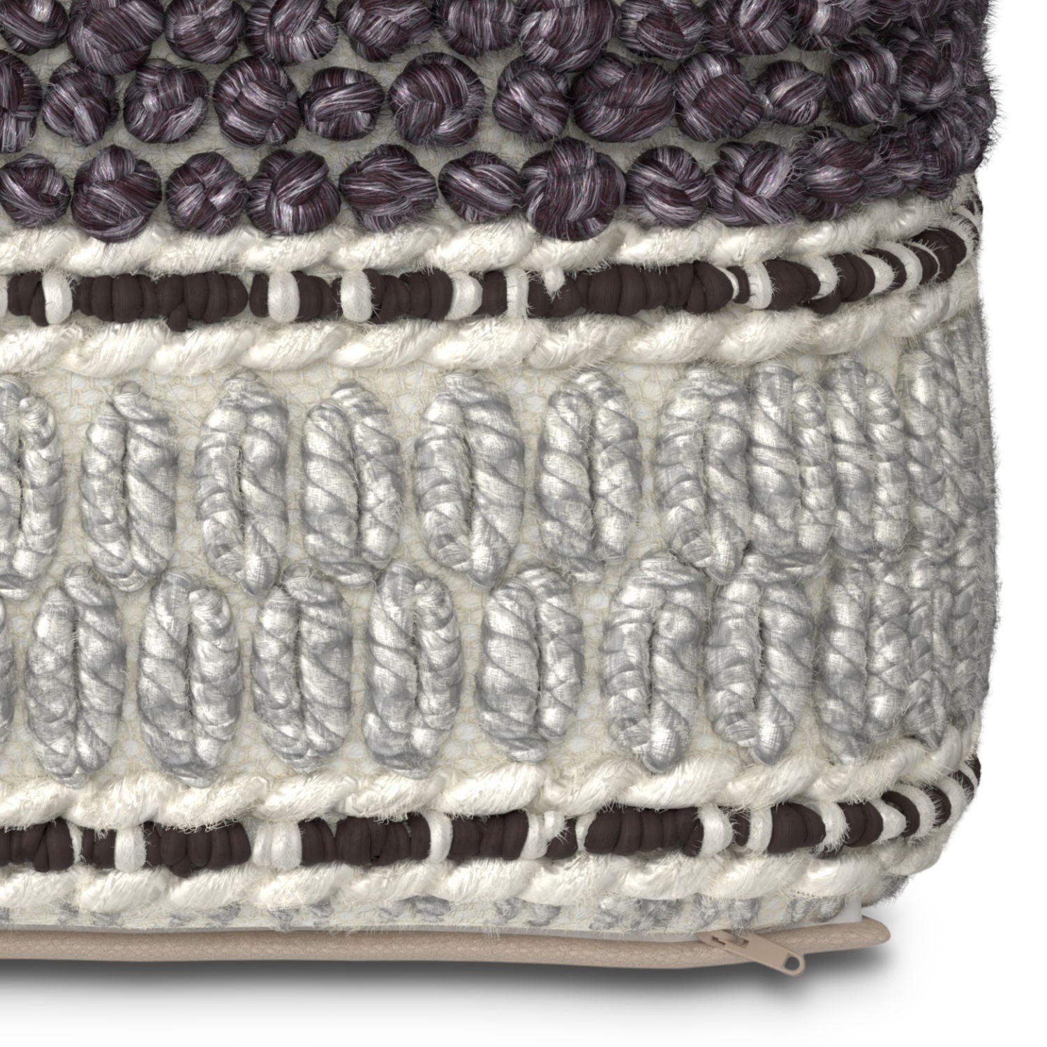 Grady - Handcrafted Square Pouf Simpli-Home