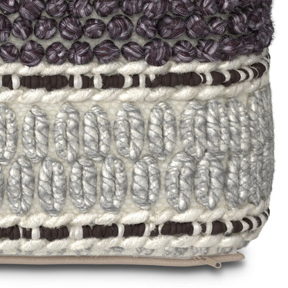 Grady - Handcrafted Square Pouf Simpli-Home