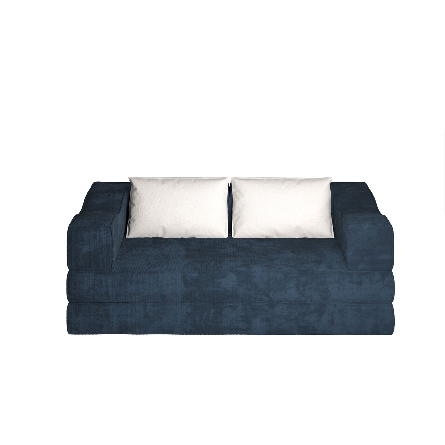 3 Seat Folding Floor Couch & King Size Bed Mattress Home Essentials