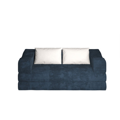 3 Seat Folding Floor Couch & King Size Bed Mattress Home Essentials