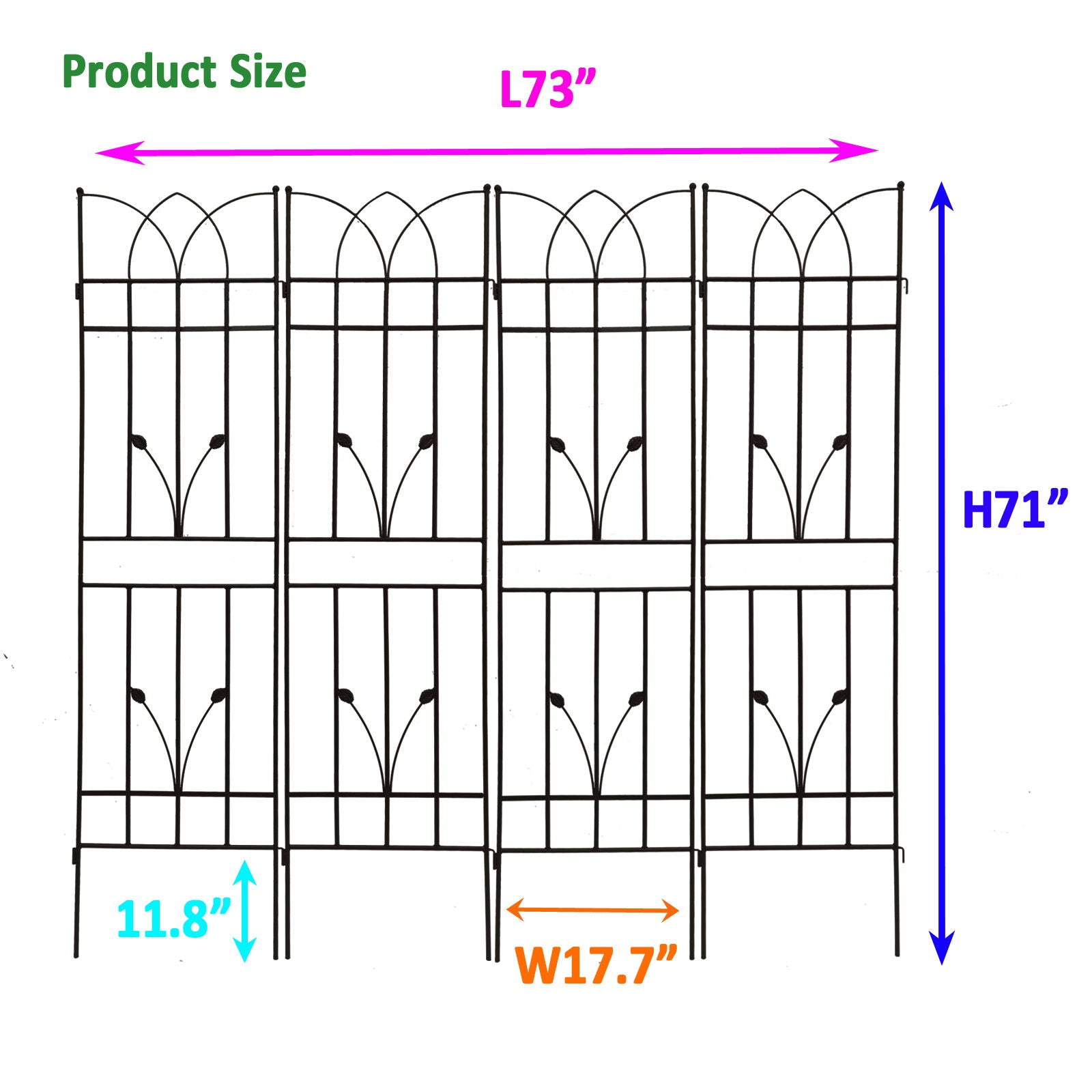 Metal Garden Trellis Rustproof For Climbing Plants Outdoor Flower Support Daily Nest