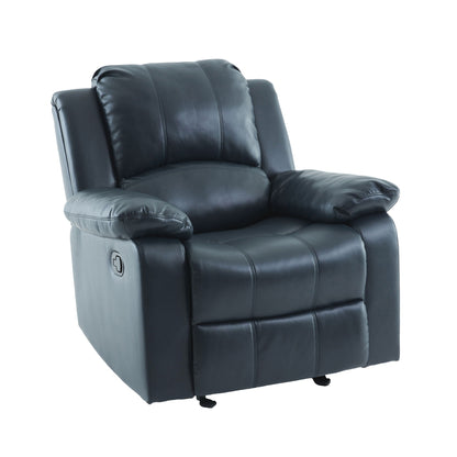 Charlotte - Gel Glider Recliner With Sturdy Wood Frame - Blue Home Essentials