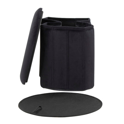 Lindsey - Contemporary / Glam Folding Storage Ottoman Lumi Source