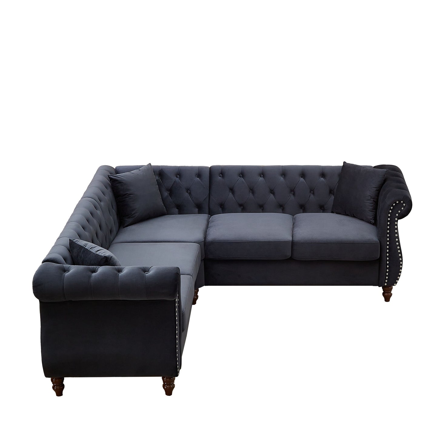 Streamline Modern L-Shaped Corner Sofa Home Essentials