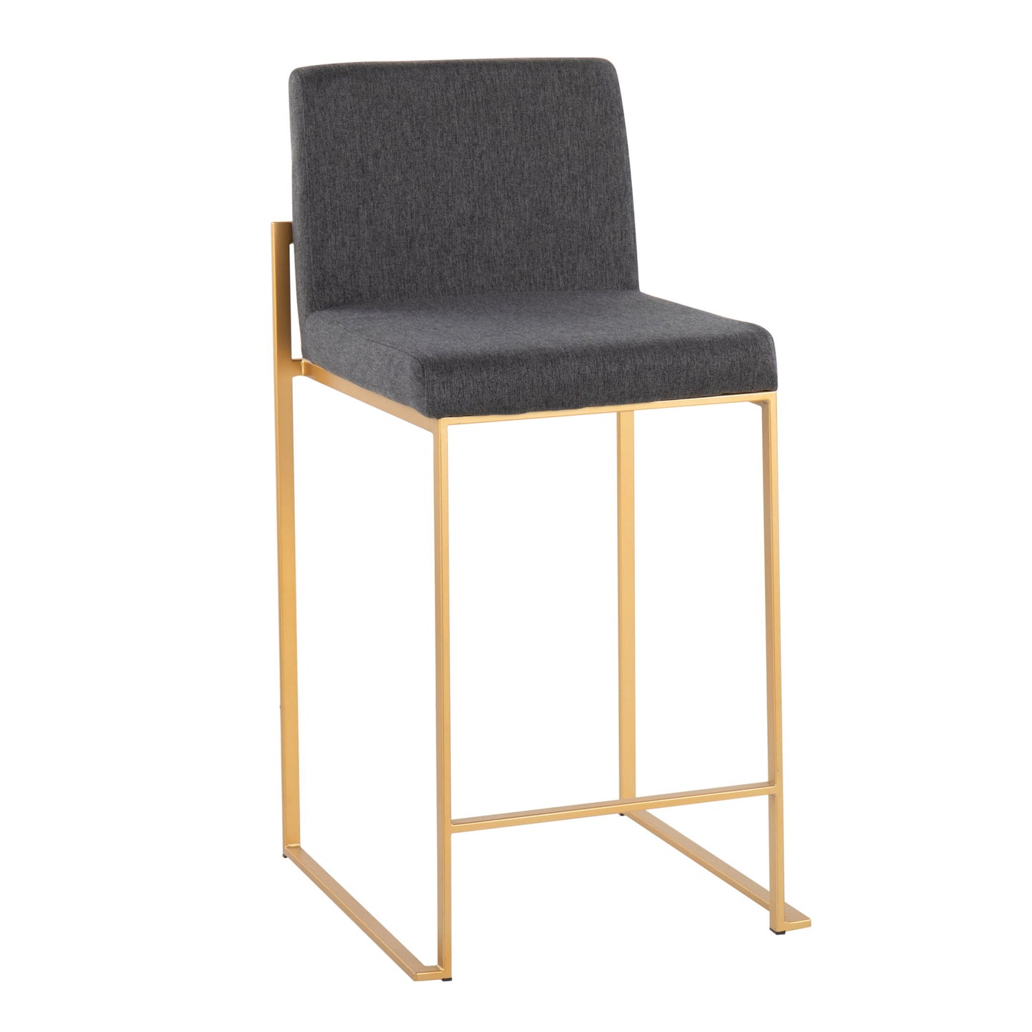 Fuji - Contemporary High Back Stylish Counter Stool Lumi Source