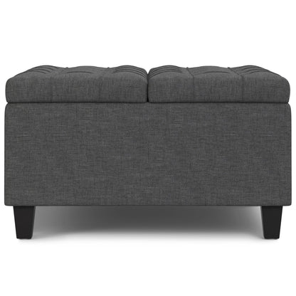 Harrison - Upholstered Coffee Table Storage Ottoman Simpli-Home