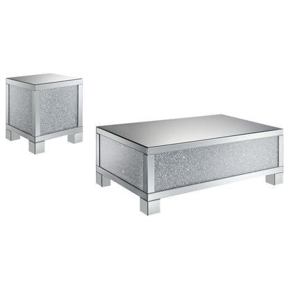 Gillian - Mirrored Coffee Table Set Coaster Fine Furniture