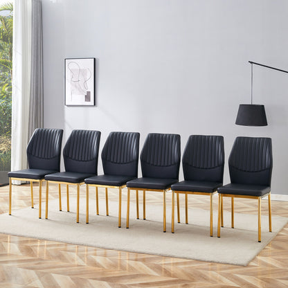 Luxury Simple Chair With Metal Gold Leg Home Essentials
