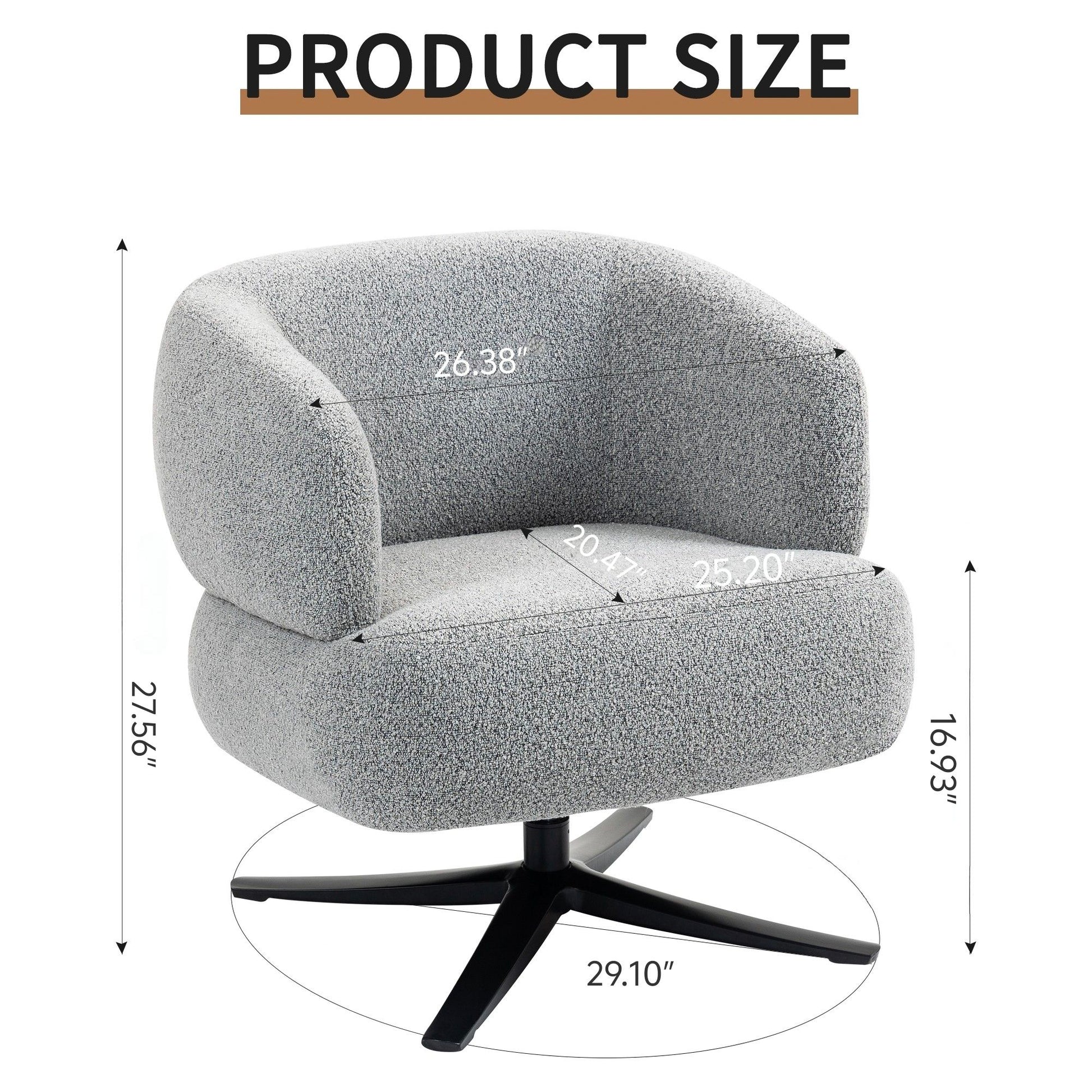 Cuddle Style Leisure Swivel Sofa Chair Home Essentials