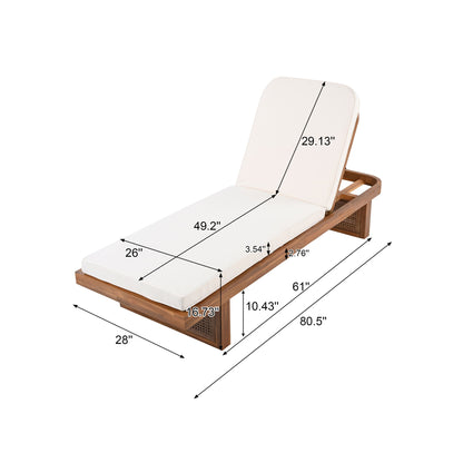 Outdoor Lounge Chair With Frame Noble House