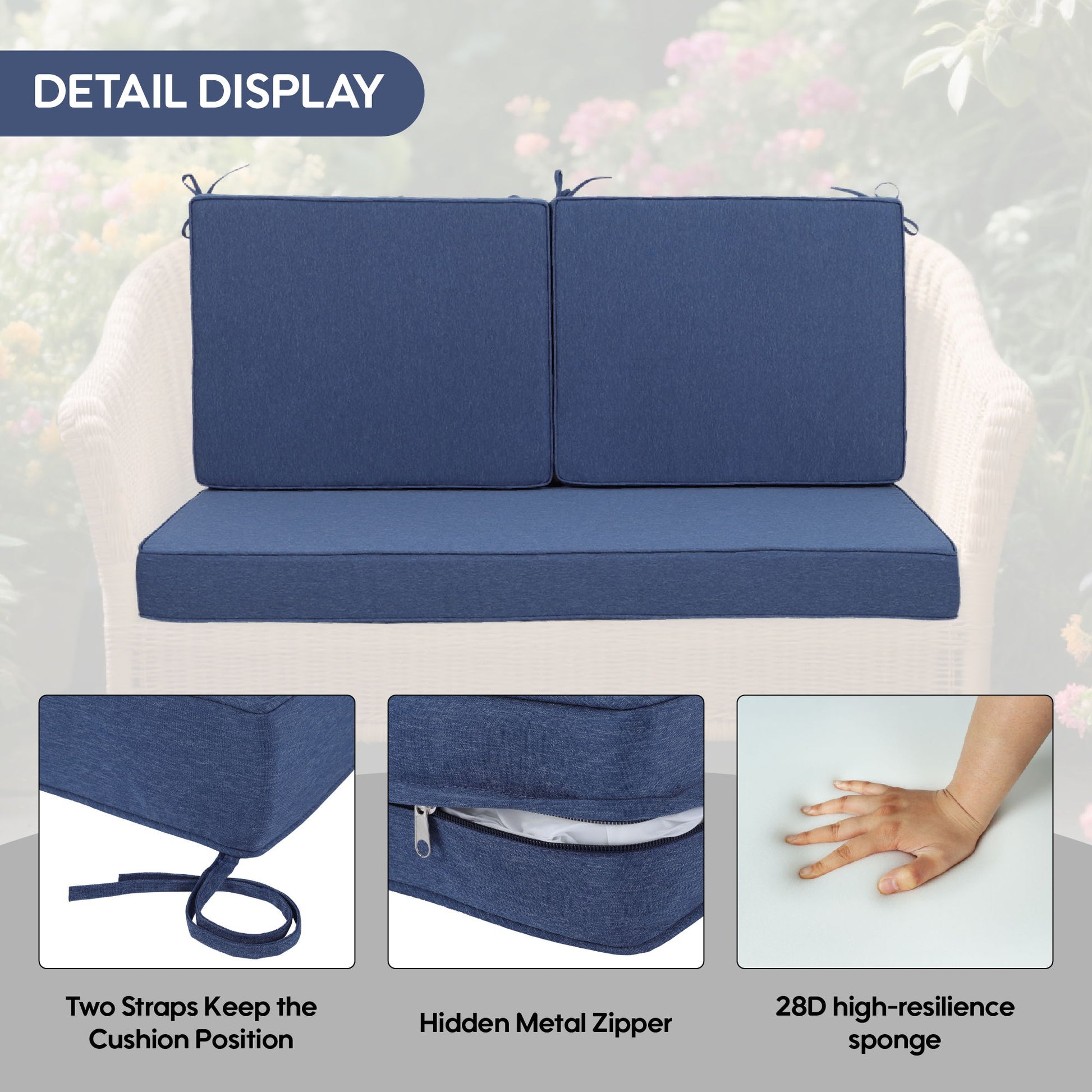Deep Seat Waterproof Replacement Patio Chair Cushions For Patio Furniture Home Essentials