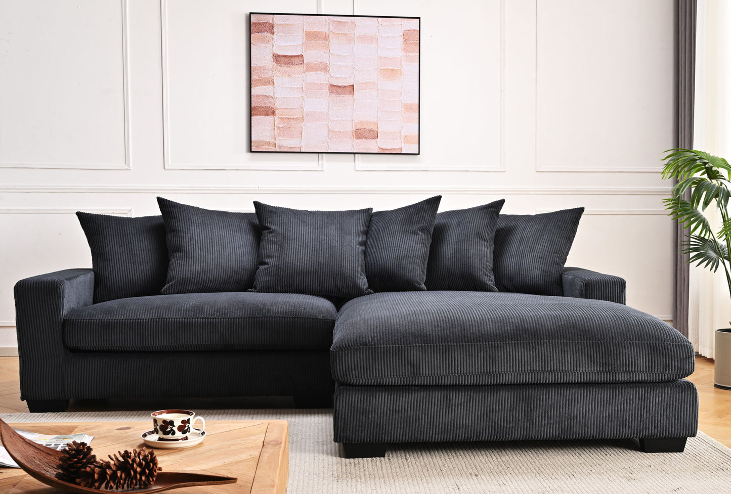 Luxe - Oversized 2 Piece Sectional Couches For Living Room, L Shaped Sofa With Chaise US Pride